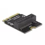 Adapter M.2 key A+E male to key M slot kampuotas with holder DeLOCK 64137