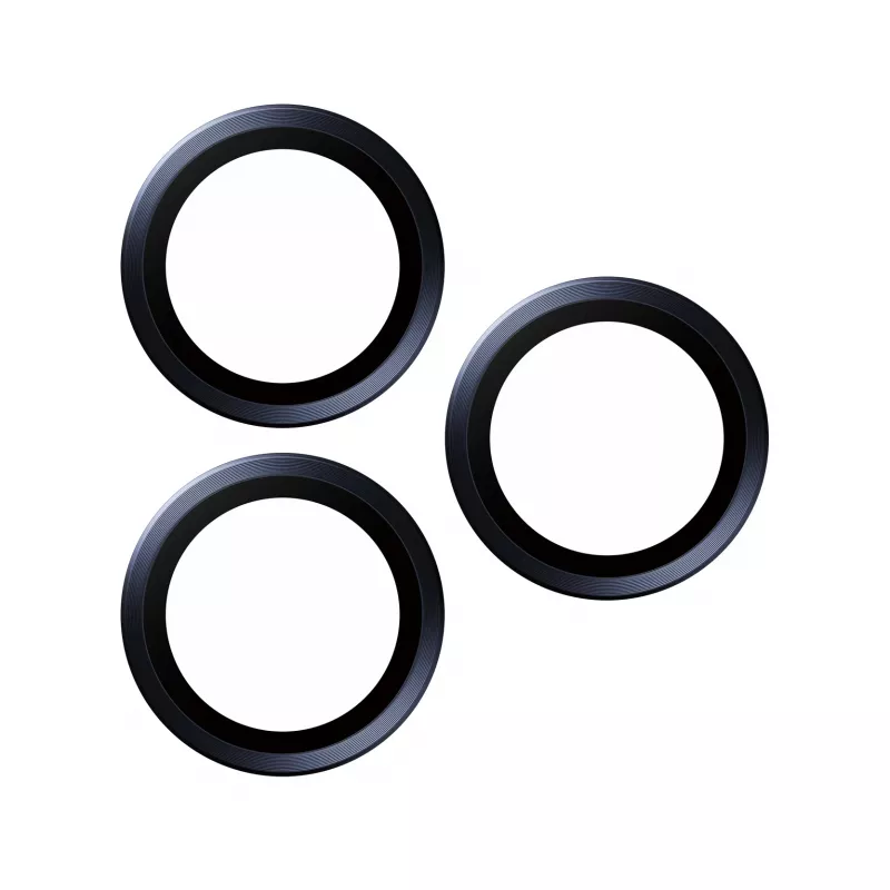 PanzerGlass Hoops kameros objektyvo apsauga iPhone 15 Pro 15 Pro Max mėlyna titano atspalvio atspari įbrėžimams smūgiams