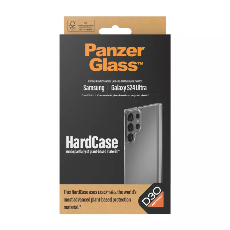 HardCase Dėklas PanzerGlass Samsung Galaxy S24 Ultra Skaidrus Smūgio Sugertis