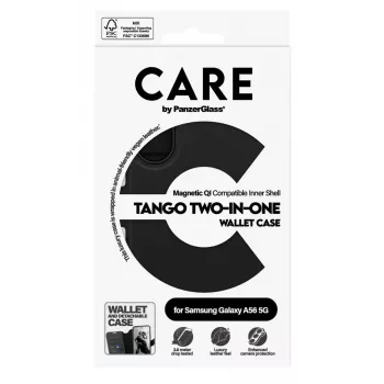 PanzerGlass Tango Two-in-One mobiliojo telefono dėklas 17 cm (6,7 col.) Piniginės tipo dėklas Juoda
