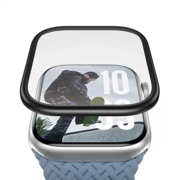 Ekrano apsauga PanzerGlass Juoda Metal Frame, skirta Apple Watch (modelis PG38147)