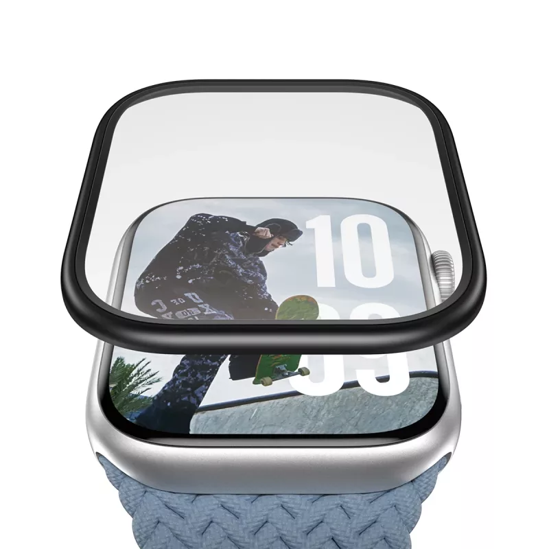Ekrano apsauga PanzerGlass Juoda Metal Frame, skirta Apple Watch (modelis PG38147)