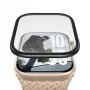 “PanzerGlass” ekrano apsauga su juodu metaliniu rėmeliu, skirta “Apple Watch”, modelis PG56329