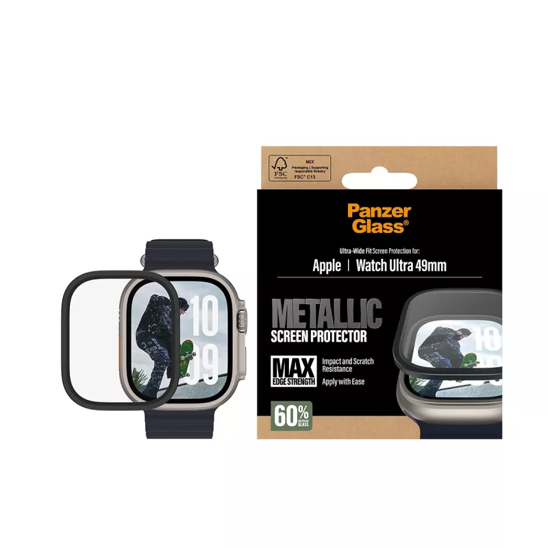 PanzerGlass ® Ekrano apsauga Metallic Apple Watch Ultra 3 | Ultra 2 | Ultra | 49mm