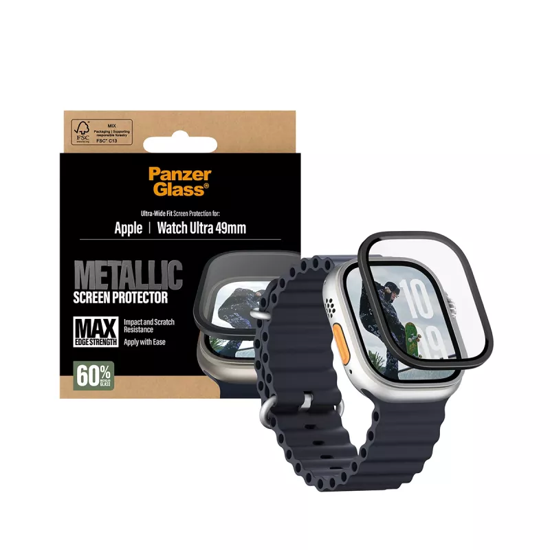 PanzerGlass ® Ekrano apsauga Metallic Apple Watch Ultra 3 | Ultra 2 | Ultra | 49mm