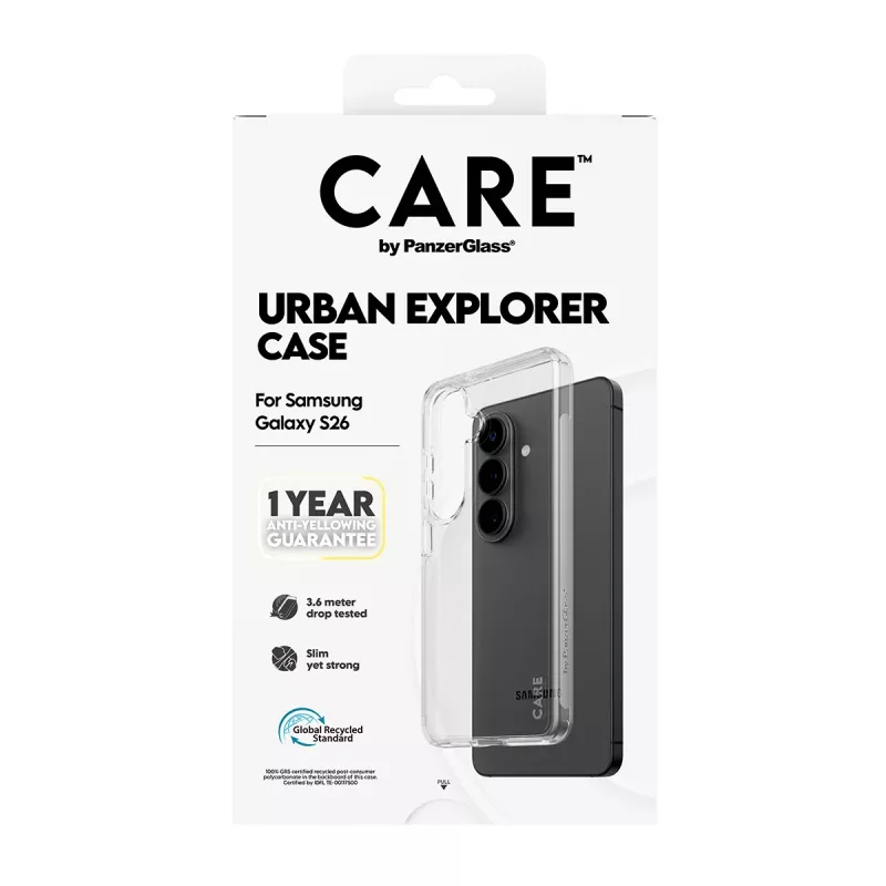 Apsauginis dėklas PanzerGlass CARE™ Urban Explorer permatomas Samsung Galaxy S26