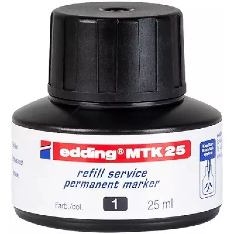 Markerio papildymas Edding MTK 25 Juodas 25 ml