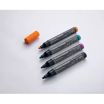 Marker Sigel BA011 4 vnt. Juoda Purpurinė Oranžinė Turkio