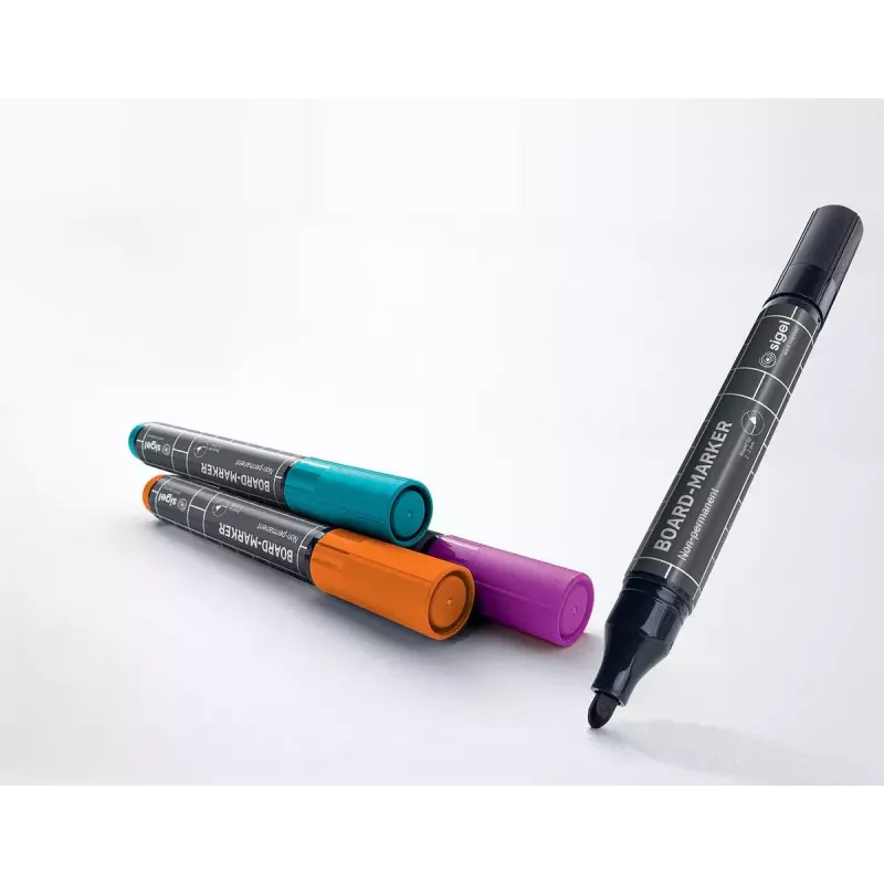 Marker Sigel BA011 4 vnt. Juoda Purpurinė Oranžinė Turkio