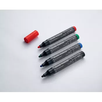 Marker Sigel BA010 4 vnt. Juoda Mėlyna Žalia Raudona