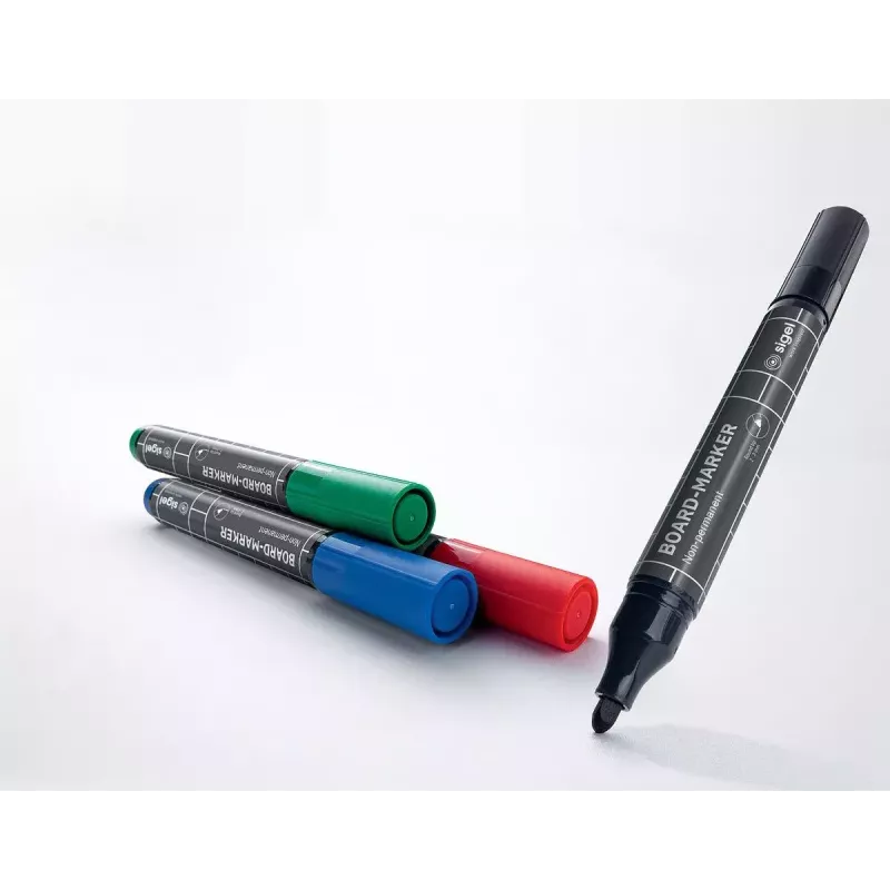 Marker Sigel BA010 4 vnt. Juoda Mėlyna Žalia Raudona