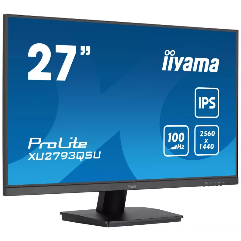 iiyama ProLite XU2793QSU-B6 kompiuterio monitorius 68,6 cm (27 colių) 2560 x 1440 pikselių Wide Quad HD LED juodas