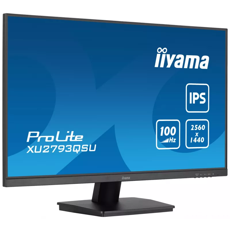 iiyama ProLite XU2793QSU-B6 kompiuterio monitorius 68,6 cm (27 colių) 2560 x 1440 pikselių Wide Quad HD LED juodas