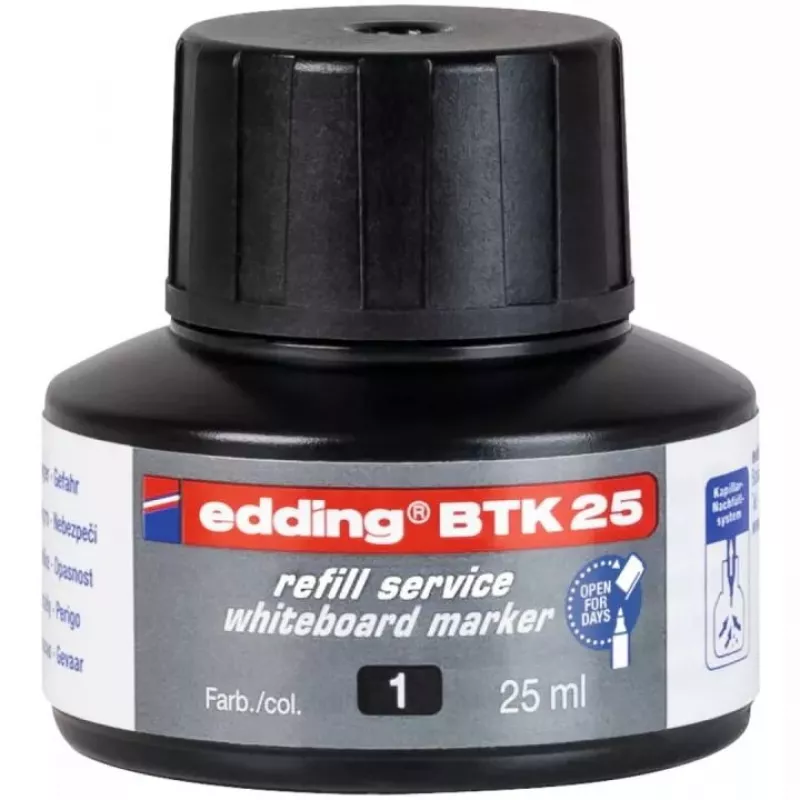 Markerio papildymas Edding BTK-25 juodas 25 ml