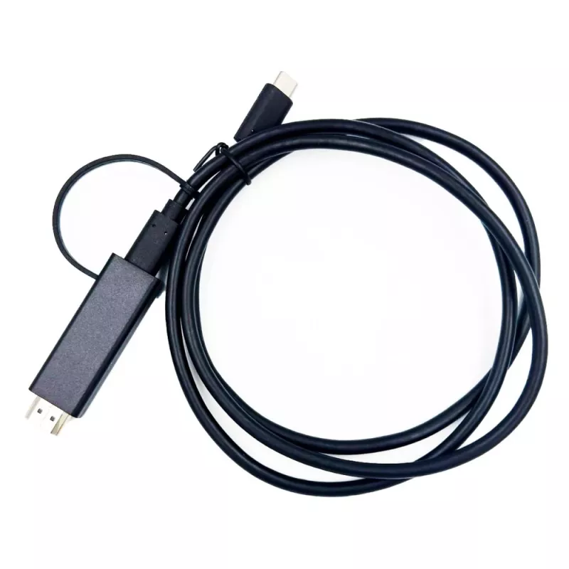 Yealink 330000008024 vaizdo kabelio adapteris 1,2 m HDMI Type A (standartinis) USB Type-C juoda