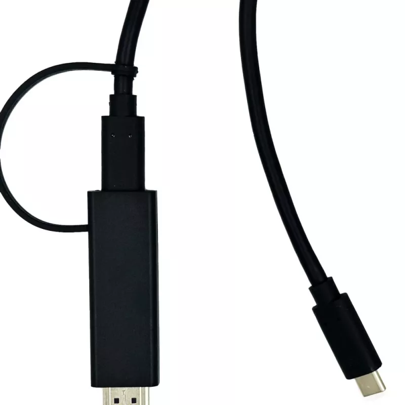 Yealink 330000008024 vaizdo kabelio adapteris 1,2 m HDMI Type A (standartinis) USB Type-C juoda