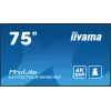 iiyama LH7575UHS-B1AG skaitmeninė iškaba Skaitmeninė reklaminė plokščia panelė 190,5 cm (75 colių) LCD Wi-Fi 500 cd/m² 4K Ultra HD Juoda Integruotas procesorius Android 11 24/7
