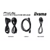 iiyama LH7575UHS-B1AG skaitmeninė iškaba Skaitmeninė reklaminė plokščia panelė 190,5 cm (75 colių) LCD Wi-Fi 500 cd/m² 4K Ultra HD Juoda Integruotas procesorius Android 11 24/7