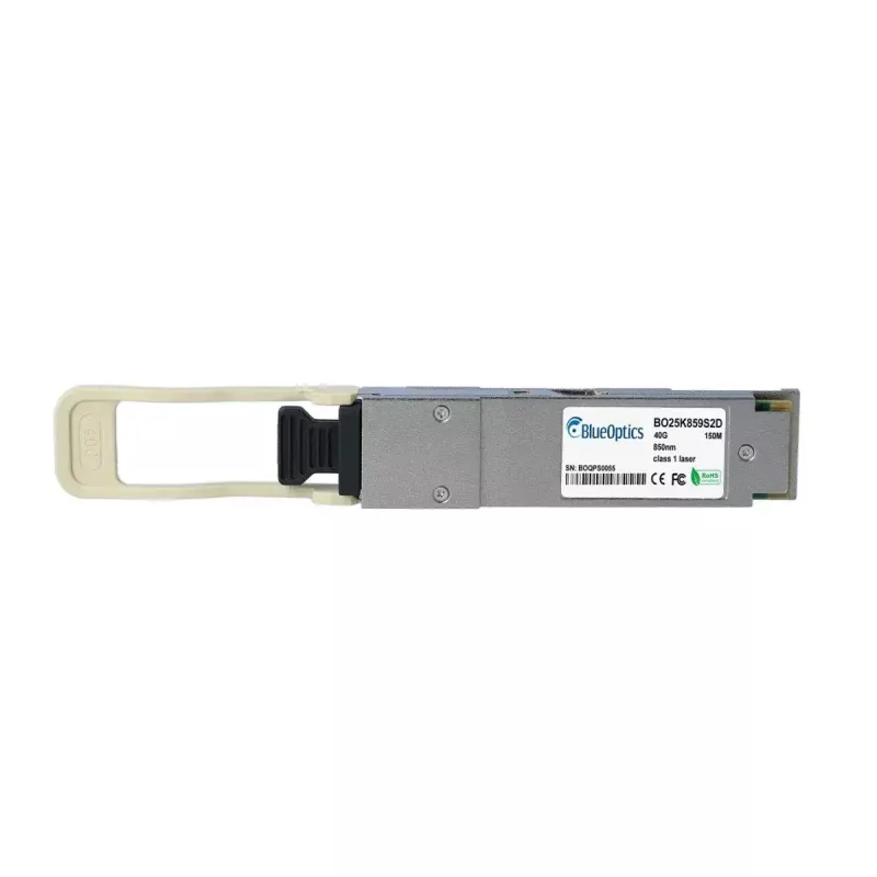 BlueOptics QSFP šviesolaidinis siųstuvas-imtuvas modulis R9F97A-BO 40 Gbit/s MTP/MPO, 150 m, sidabrinis