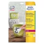 Lipnios etiketės Avery L4715REV-20 nuimamos baltos, suapvalinto stačiakampio formos