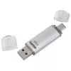 Hama C-Laeta USB atmintinė 32 GB USB Type-A / USB Type-C 3.2 Gen 1 (3.1 Gen 1) sidabrinė
