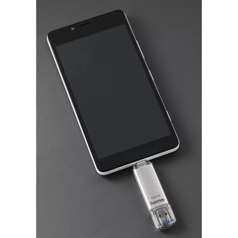 Hama C-Laeta USB atmintinė 32 GB USB Type-A / USB Type-C 3.2 Gen 1 (3.1 Gen 1) sidabrinė