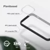 Mobiliojo telefono dėklas Woodcessories Clear Case, skirtas Apple iPhone 14, 15,5 cm (6,1 colio), juodas ir permatomas
