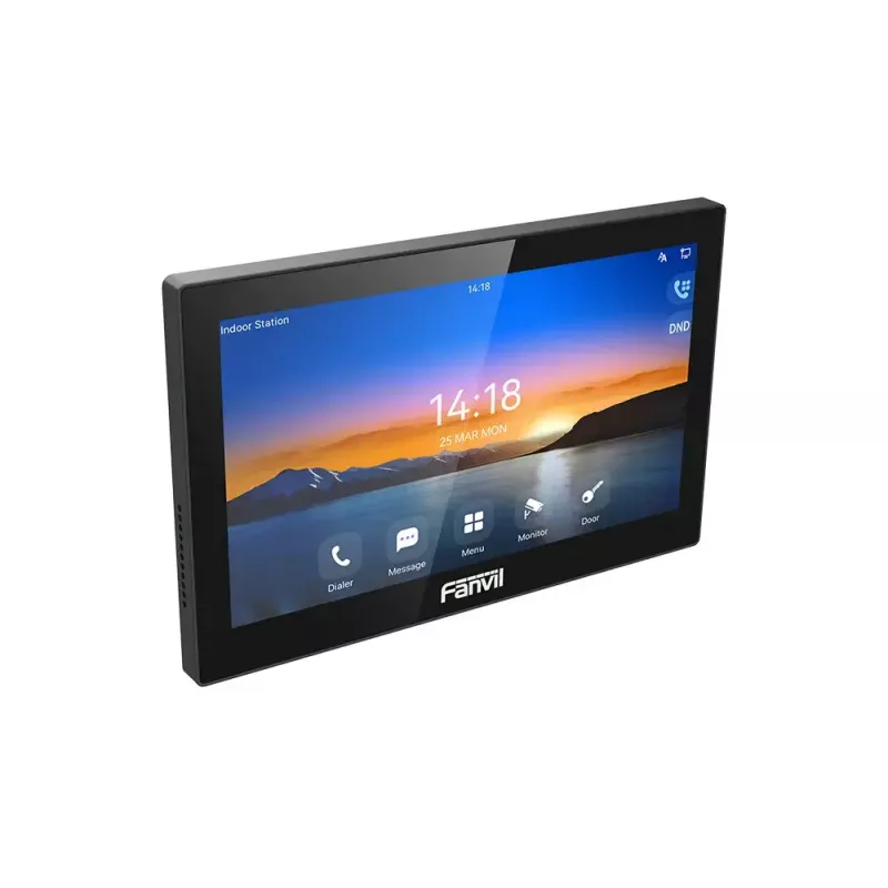 Vaizdo domofonas Fanvil i504 su 17,8 cm (7 colių) LCD, 1024×600, 1080p, Fast Ethernet, juodas