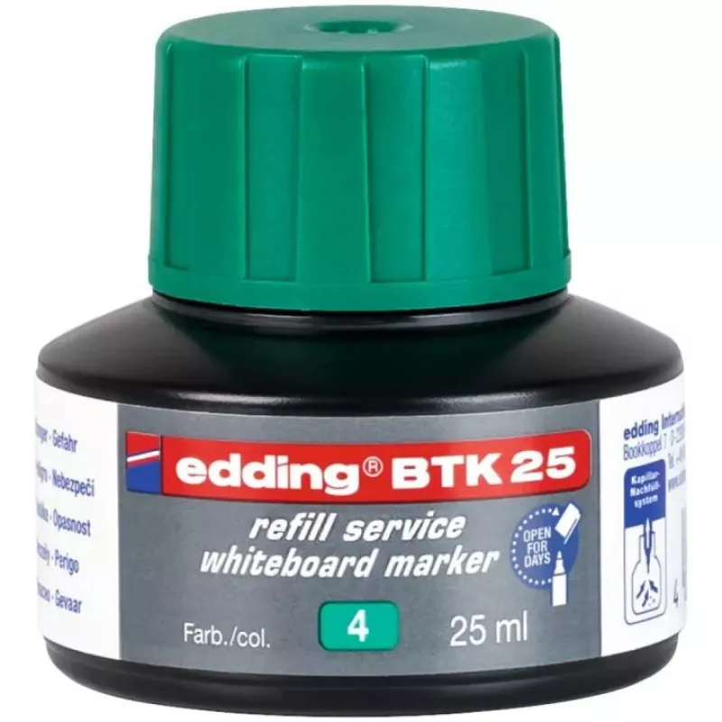 Markerio papildymas Edding BTK-25 žalias 25 ml