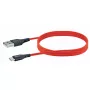 USB A į USB C kabelis SCHWAIGER LPRO510 501 — USB 3.2 Gen 1 (3.1 Gen 1), 1,2 m, raudonas