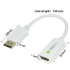 Techly DisplayPort 1.2 kištukas / HDMI lizdas adapteris 15 cm baltas IADAP DP-HDMIF2