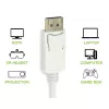 Techly DisplayPort 1.2 kištukas / HDMI lizdas adapteris 15 cm baltas IADAP DP-HDMIF2