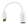 Techly DisplayPort 1.2 kištukas / HDMI lizdas adapteris 15 cm baltas IADAP DP-HDMIF2