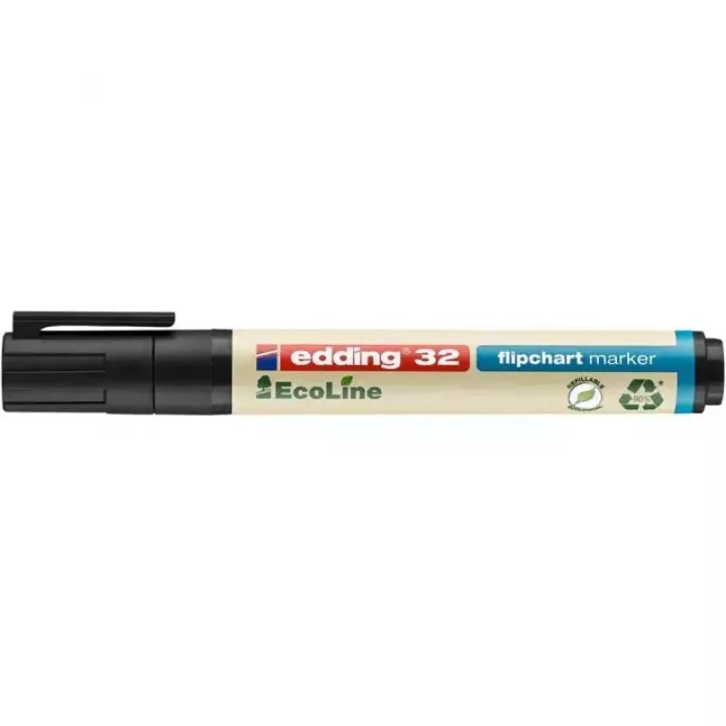 Marker Edding EcoLine 32 Kaltinis antgalis Juodas