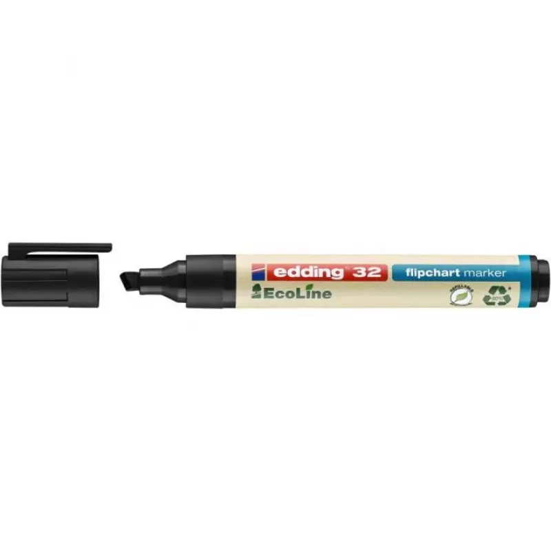 Marker Edding EcoLine 32 Kaltinis antgalis Juodas
