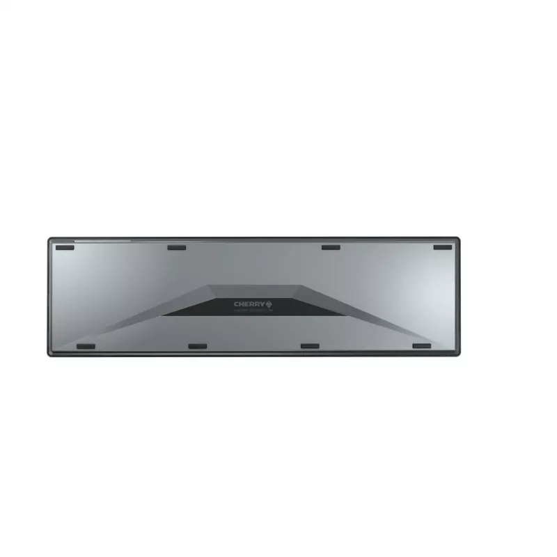 Belaidė klaviatūra Cherry DW 9500 plonas su pele — RF + Bluetooth, QWERTZ išdėstymas, žirkliniai jungikliai, 111 klavišų, juoda/pilka