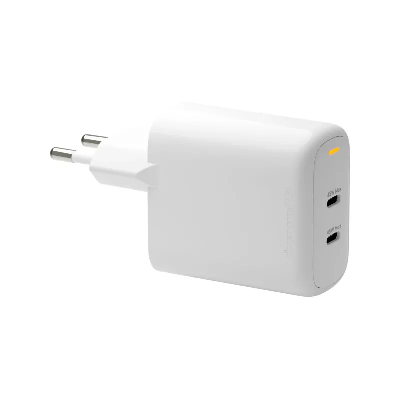 dbramante1928 re-charge Pro - EU sieninis įkroviklis 2x USB-C 45W - W
