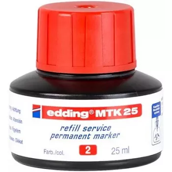Markerio rašalo papildymas Edding MTK 25 raudonas 25 ml 1 vnt.