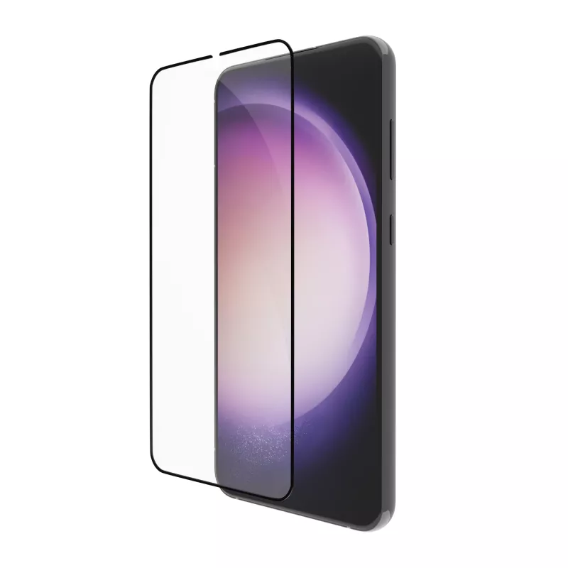 dbramante1928 eco-shield - Galaxy S23 - Juoda edge Grūdinto stiklo ekrano apsauga