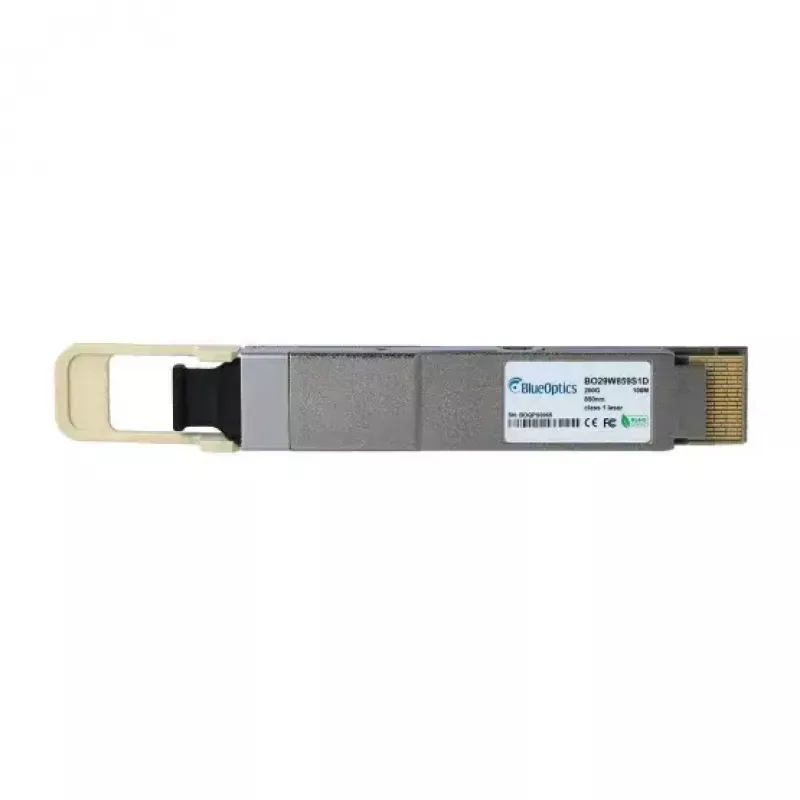 Tinklo siųstuvo-imtuvo modulis BlueOptics QSFP-DD-200G-SR8-JU-BO, QSFP-DD šviesolaidinis, 200 Gbit/s, 100 m, metalinis korpusas