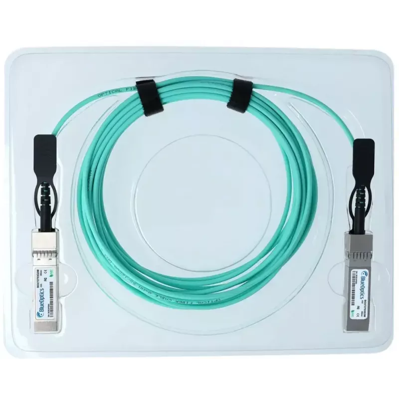 BlueOptics SFP28 aktyvus optinis kabelis UACC-AOC-SFP28-25M-BO, 25 m, SFP28–SFP28, aqua
