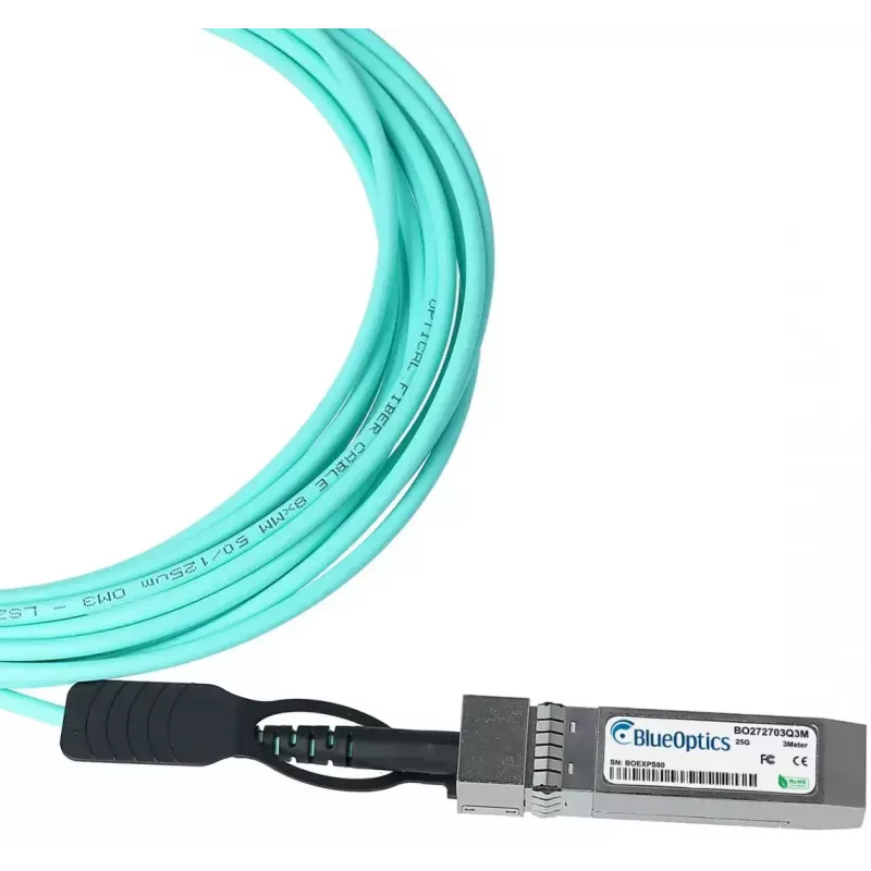 BlueOptics SFP28-AOC-25M-MA-BO SFP28 aktyvus optinis kabelis, 25 m, kištukas/kištukas, mėtos spalvos