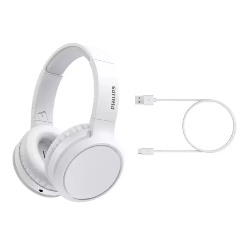 Philips 5000 serijos TAH5205WT/00 ausinės / ausinės su mikrofonu Belaidės Ant galvos Muzika USB Type-C Bluetooth Balta