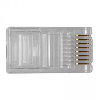ACT RJ45 (8P/8C) modulinė jungtis apvaliam kabeliui su vytos gijos laidais