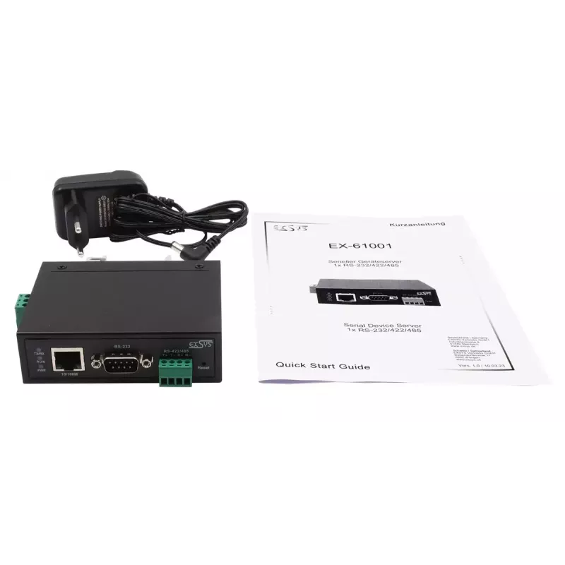 EXSYS EX-61001 nuoseklusis serveris RS-232/422/485 DC 12-48V