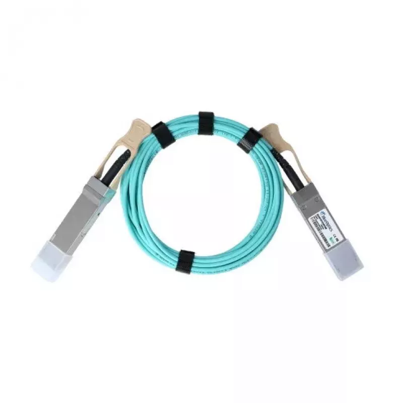 Skaidulinis optinis AOC kabelis BlueOptics BO070703W10M-BO QSFP56–QSFP56, 10 m, žydras