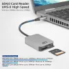 Kortelių skaitytuvas ACT AC7056 USB 3.2 Gen 1 Type-C pilkas MicroSD SD