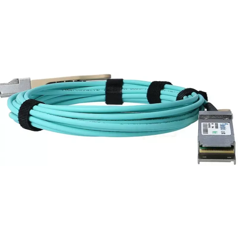 Šviesolaidinis InfiniBand laidas BlueOptics B4QZ-BO QSFP56–QSFP56, 15 m, oranžinis, kištukas–kištukas