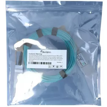 InfiniBand / šviesolaidinis kabelis BlueOptics QSFP56 į QSFP56 5 m oranžinis