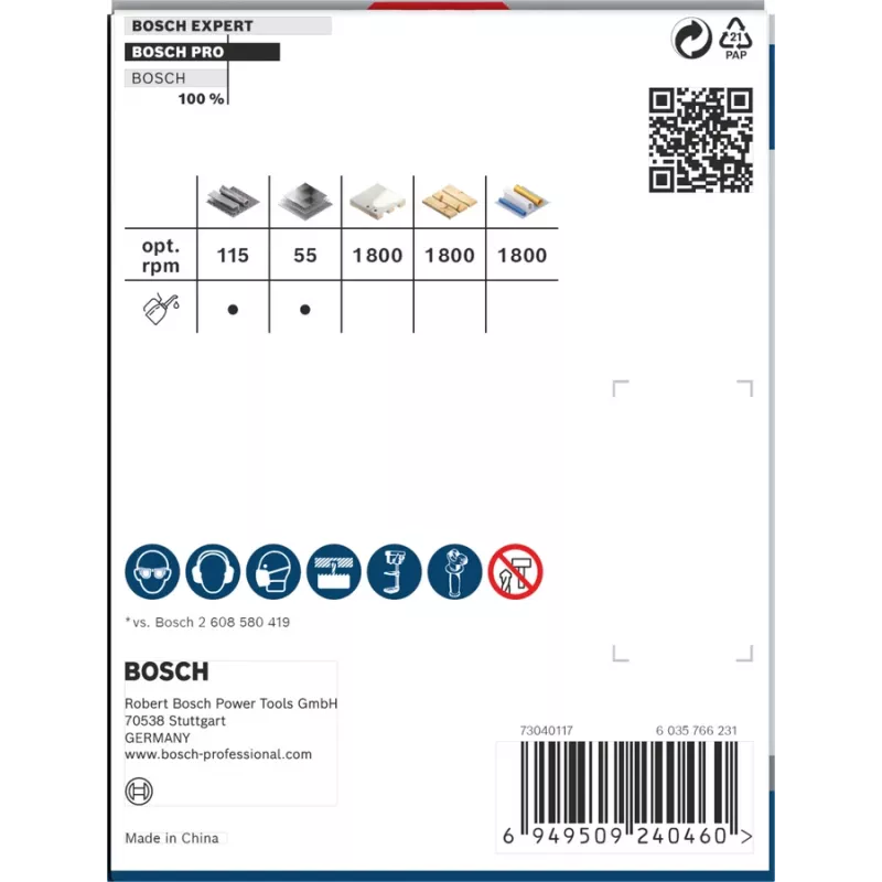 Skylinio pjūklo Bosch PRO Multi Material PC Plus 44/76 mm vienas grąžtas